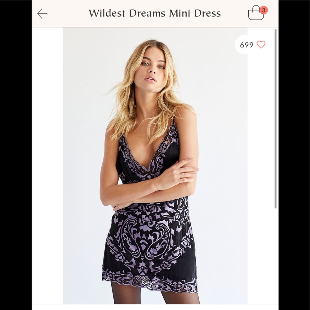NWT Free People Wildest Dream Mini Dress